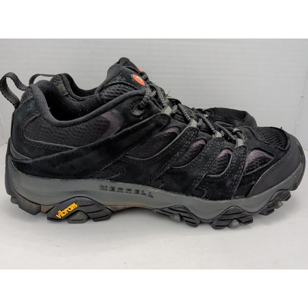 Merrell Men's Moab 3 Hiking Shoes Black Night Vibram Soles Sz 10.5 J035875 - Picture 4 of 9
